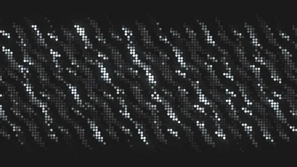 Abstrato ruído tv preto e branco ou efeito de falha, loop sem costura. Moção. Padrão pixelado monocromático com partículas ondulantes. — Fotografia de Stock