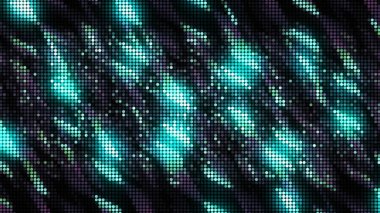 Parlak pulları ve kovaları olan şık, lüks kumaş. Hareket. Parlak, pırıl pırıl pullu kumaş, güzel dokuların arka planı..