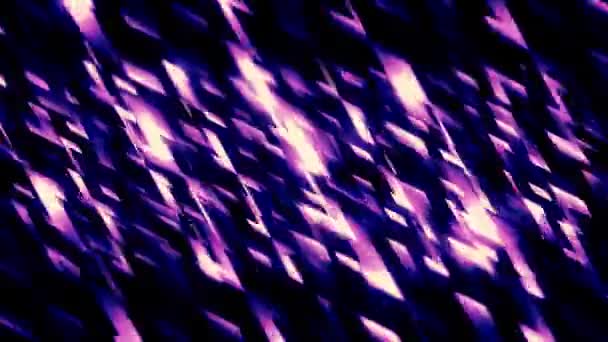 Énergie diagonale abstraite ou rayons lumineux avec effet brillant rose ou violet. Motion. Rayures lumineuses créant l'effet des éclairs sans fin, boucle sans couture. — Video
