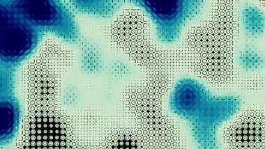 Bokeh halkalarının soyut dijital akış dokusu ve bulanık lekeler, kusursuz döngü. Tasarım. Renkli dairelerin teknolojik dokusu.