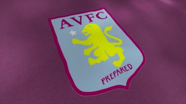 İngiltere 'nin profesyonel futbol kulübü bayrağı. Hareket. İngiltere 'den gelen futbol kulübü arması olan güzel bir tuval. Birmingham Futbol Kulübü arması.