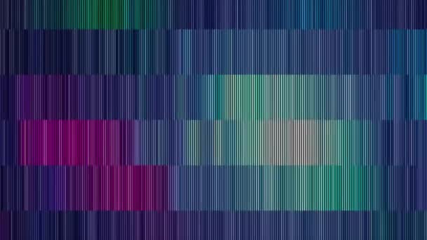 Multicolored background of many vertical lines in stripes. Motion. Beautiful background with shimmering moving lines in stripes — Stock Video