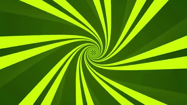 Spirale rotative de lignes changeant de direction. Design. Spirale de couleur vive se déroule et change de direction. Hypnotique spirale lumineuse change de direction — Video