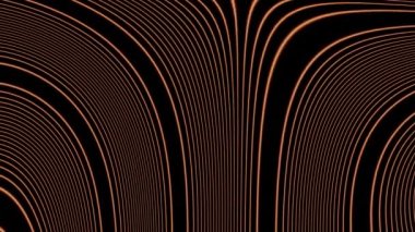 İlginç, parlak bir soyutlama. Tasarım. Turuncu ince çizgiler hareket eder ve komşularla bağlantı kurar..