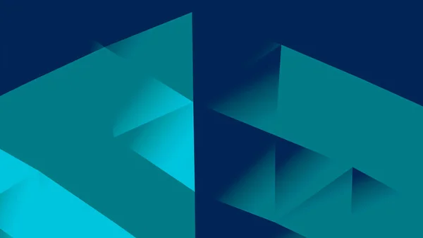 Kalejdoskopiskt mönster, blå geometri bakgrund. Design. Flytta korsning ränder uppdelade i trianglar blir platt yta med blå och turkos ljus facklor. — Stockfoto