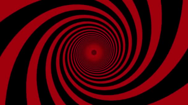 Rotating spiral of lines changing direction. Design. Bright fast spiral unwinds and changes direction. Hypnotic bright spiral changes direction — Stock Video