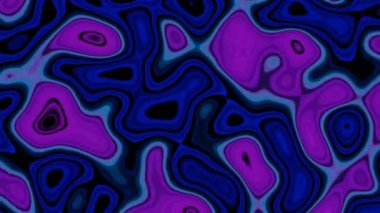 Soyut renkli boya reaksiyonları, psikedelik sıvı ışık dansı. Tasarım. Stok görüntüleri. Sıvı dokuda kaleydoskop veya LSD etkisi, dikişsiz döngü.