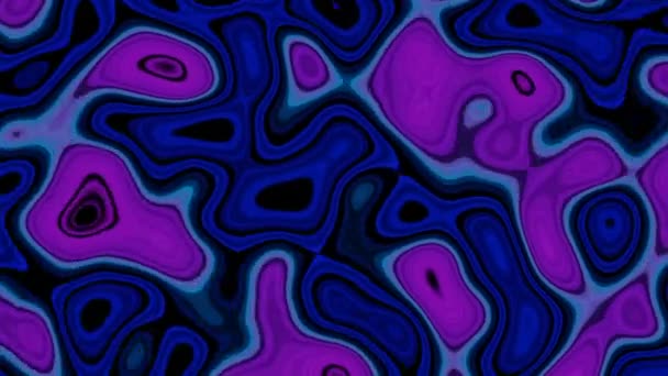 Reazioni pittoriche colorate astratte, danza della luce liquida psichedelica. Progettazione. Filmati delle scorte. Effetto caleidoscopio o LSD nella consistenza liquida, loop senza soluzione di continuità. — Video Stock