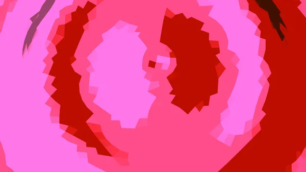 Ondas difuminadas que se extienden fondo rosa y rojo, lazo sin costuras. Diseño. Visualización del movimiento de las ondas de señal desde el centro hacia todos los lados. — Foto de Stock