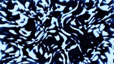 Turuncu ve mavi arka plan. Tasarım. Şekiller, şekil değiştirerek ve dönerek farklı şekiller yaratır..