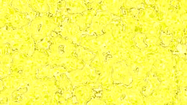 Abstrakt 3d flytande konsistens av gul färg, sömlös loop. Design. Ljus rörelse och förvandla bubblor skum. — Stockvideo