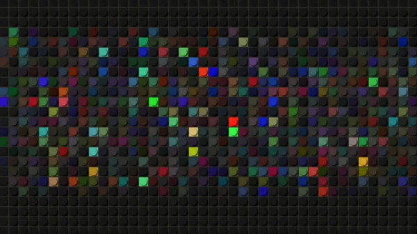 Mozaika wykonana w abstrakcji. - Wniosek. Geometryczna mozaika, która błyszczy neonowymi kolorami w różnych kolorach. — Zdjęcie stockowe