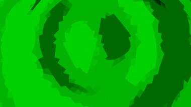 Bulanık yayılan dalgalar yeşil arka plan, kusursuz döngü. Tasarım. Sinyal dalgalarının merkezden tüm taraflara doğru hareket ettiğini görselleştirme.