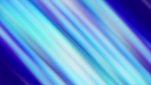 Visualización abstracta de los rayos diagonales de Aurora Boreal en tonos azules, bucle sin costuras. Moción. Luces boreales sobre un fondo azul oscuro. — Vídeo de stock