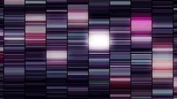 Background with stripes of moving flashing lines. Motion. Glamorous background of shimmering stripes on black background. Beautiful lines twinkle and move in stripes — Stockvideo