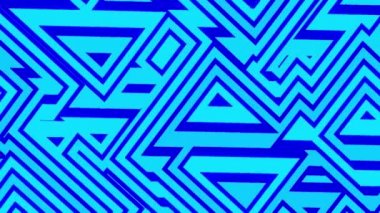 Labirent tarzında hareket ediyor. Tasarım. Kare çizgilerin dönerek ve değiştirerek. Baş döndürücü hipnotik efektli labirent deseni