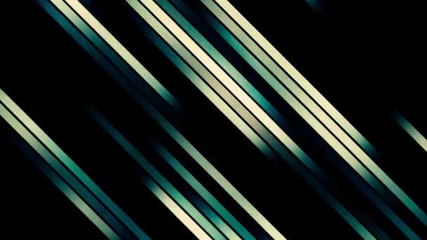 Abstract visualization of Aurora Borealis diagonal rays in blue tones, seamless loop. Motion. Northern Lights on a dark blue background. — Stock Video