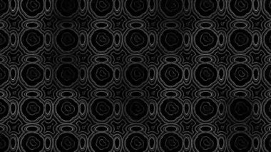 Kareler ve flaşlarla hipnotik desen. Tasarım. Kaleydoskopik deseni titreşimlerle tekrarlıyor. Kareler ve parlamalarla disko deseni