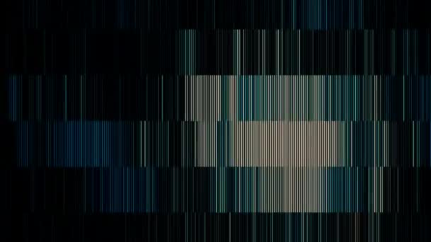 Ruído de fundo das linhas móveis. Moção. As linhas se movem e piscam em bandas criando efeito de ruído. Ruído de fundo e linhas verticais em listras — Vídeo de Stock