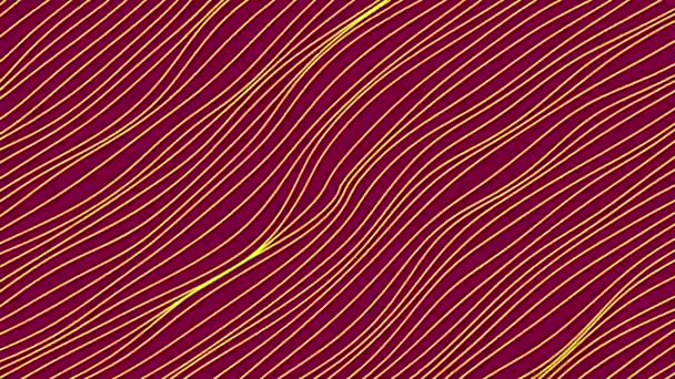 The background is made with elements of abstraction. Motion. Bright red and dark black background on which bright white thin lines flicker and move like snakes — Vídeo de Stock