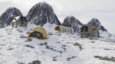 Madencilik laboratuarı. Geçmişi. Tasarım. Kış dağlarında soyut deneyler için özel evler.
