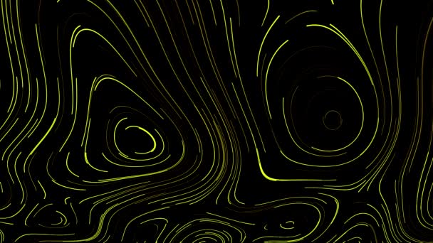 Black background . Motion.A bright green row of lines that appear and then disappear. — Vídeo de Stock