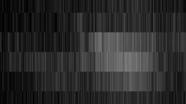 Visualizzazione astratta dello scanner monocromatico di codici a barre, loop senza soluzione di continuità. Mozione. Sequenza di linee verticali luccicanti in bianco e nero in rapida evoluzione. — Foto Stock