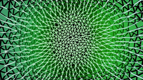 Abstrakter Blick in eine lebende Zelle. Design. Schnittstruktur mit geschwungenen und miteinander verbundenen Linien, die optische Täuschung von Fasern erzeugen. — Stockfoto