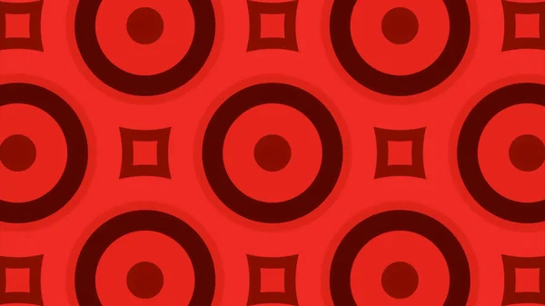 Background with moving pattern of circles and squares. Design. Moving ornament with repeating circles and squares. Animated background with colored geometric pattern — Foto Stock