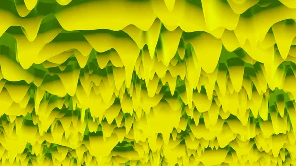 黄色摘要。设计。黄斑在明亮的黄色背景上移动，如3D中的水滴. — 图库照片