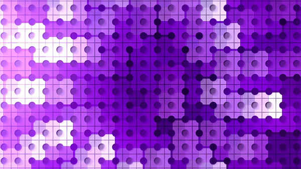 Colorful background with dots and lines. Motion. Background of dots with connecting lines and colorful changing spots. Colors in square spots on mosaic background with dots and lines — 图库照片