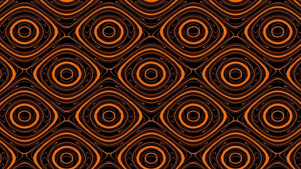 Background. Design. The green and orange background on which the circles are lit widen and narrow and create a kaleidoscope effect. — 图库照片