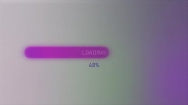  Siyah beyaz arka plan. Hareket. Sıfır noktasından sona kadar soyutlama olarak rapor edilen mor ve mavi yükleme.