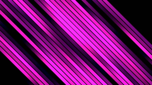 Bright purple lines. Motion. A black background on which lines shine in abstraction. — Stock Fotó