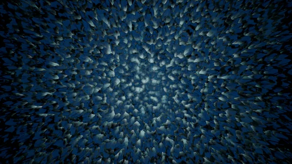 Moving and pulsating liquid from particles. Design. Background of moving liquid particles in one mass. Liquid particles pulsate on black background — Stock Photo, Image