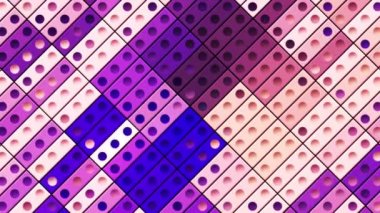 Soyutlamada mozaik. Hareket. Farklı renklerde parıldayan küçük figürlerden oluşan bir yapıcı