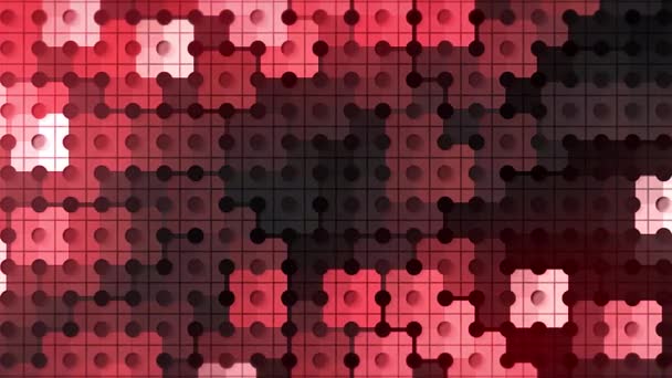 Background with multicolored spots and dots. Motion. Gradient spots change on mosaic background with dots. Dotted background with mosaic spots — Stock Video