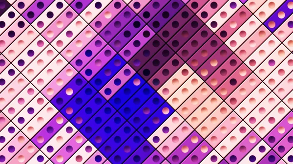 Mosaico en abstracción. Moción. Un constructor formado por pequeñas figuras que brillan con diferentes colores —  Fotos de Stock