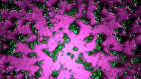 Heldere roze en blauwe achtergrond. Ontwerp. Heldere vlekken die groeien en in donkere kleur bewegen op glanzend beeldmateriaal in abstractie — Stockfoto