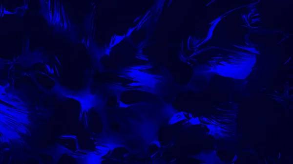 Colored stretching liquid. Motion. Beautiful shimmering liquid stretches and moves on black background. Dense Iridescent liquid — Stock Photo, Image
