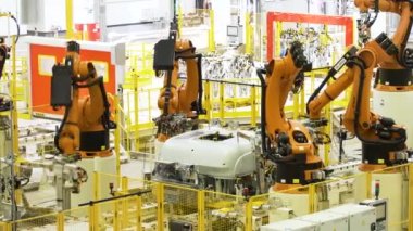 Fransa-Paris. 20.01.2022. Sahne. Robotların gelişimi ve turuncu rengin bilimsel olarak doğrulanması..