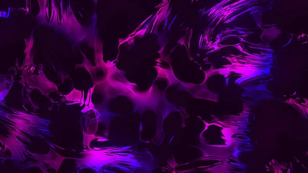 En lila klump i abstraktion. Rörelser.Neonfläckar av lila nyanser gjorda i animation. — Stockfoto