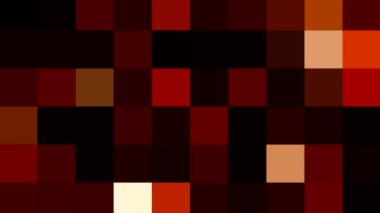 Renkli piksel kareler arkaplan oluşturur. Hareket. Parlayan renkli karelerin arkaplanı. Disk arkaplanı yanıp sönen kareler