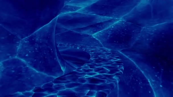 Fundo Azul Designação Caminho Brilhante Azul Abstração Está Avançando Imagens — Vídeo de Stock