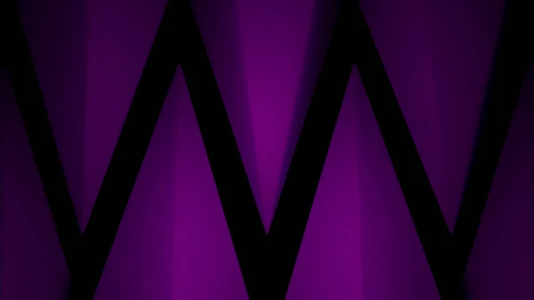 Red and purple background.Design. An abstraction in which long black lines create triangles and make movements in 3d format. — Stock Photo, Image
