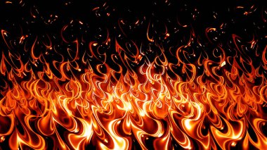  Kırmızı ve mor arka plan. Tasarım. Siyah bir zemin üzerindeki parlak bir yangın soyutlamada salınır ve yukarı doğru uzar..