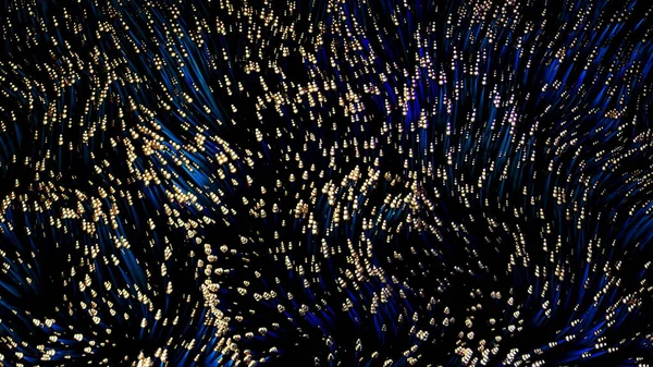 Líneas azules y azules.Diseño.Líneas delgadas en abstracción que crean un dibujo y oscilan en él como olas —  Fotos de Stock