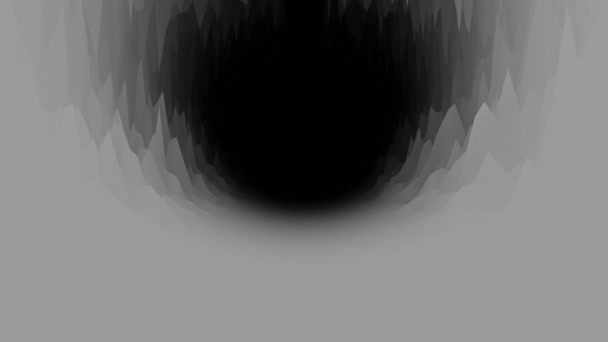어두운 신비한 돌 동굴 검은 내부, 원활한 루프. 애니메이션. 지하 동굴, 단색 내부 이동. — 비디오
