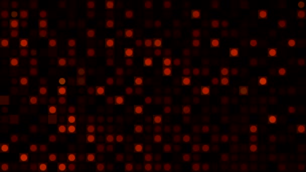 Великолепные мозаики. Движение. Темные фоны, на которых небольшие квадраты в 3D вспышки с различными цветами и мерцают ярко. — стоковое видео