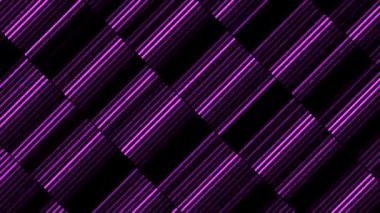 Işık yanıp sönen bir soyutlama. Hareket. Disko parlaklığında siyah üç boyutlu olarak farklı renkler değiştiriyor.